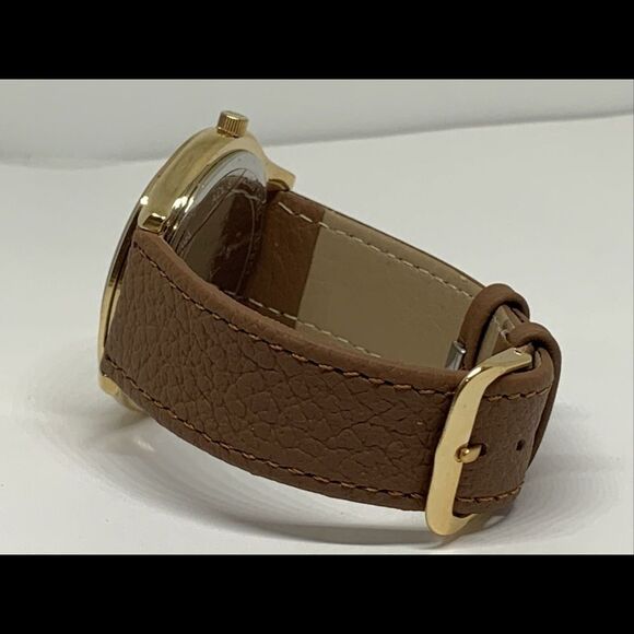 Michael Kors Runway MK3179 Women's Brown Leather Analog Dial Quartz Watch WFH177 - Picture 11 of 11